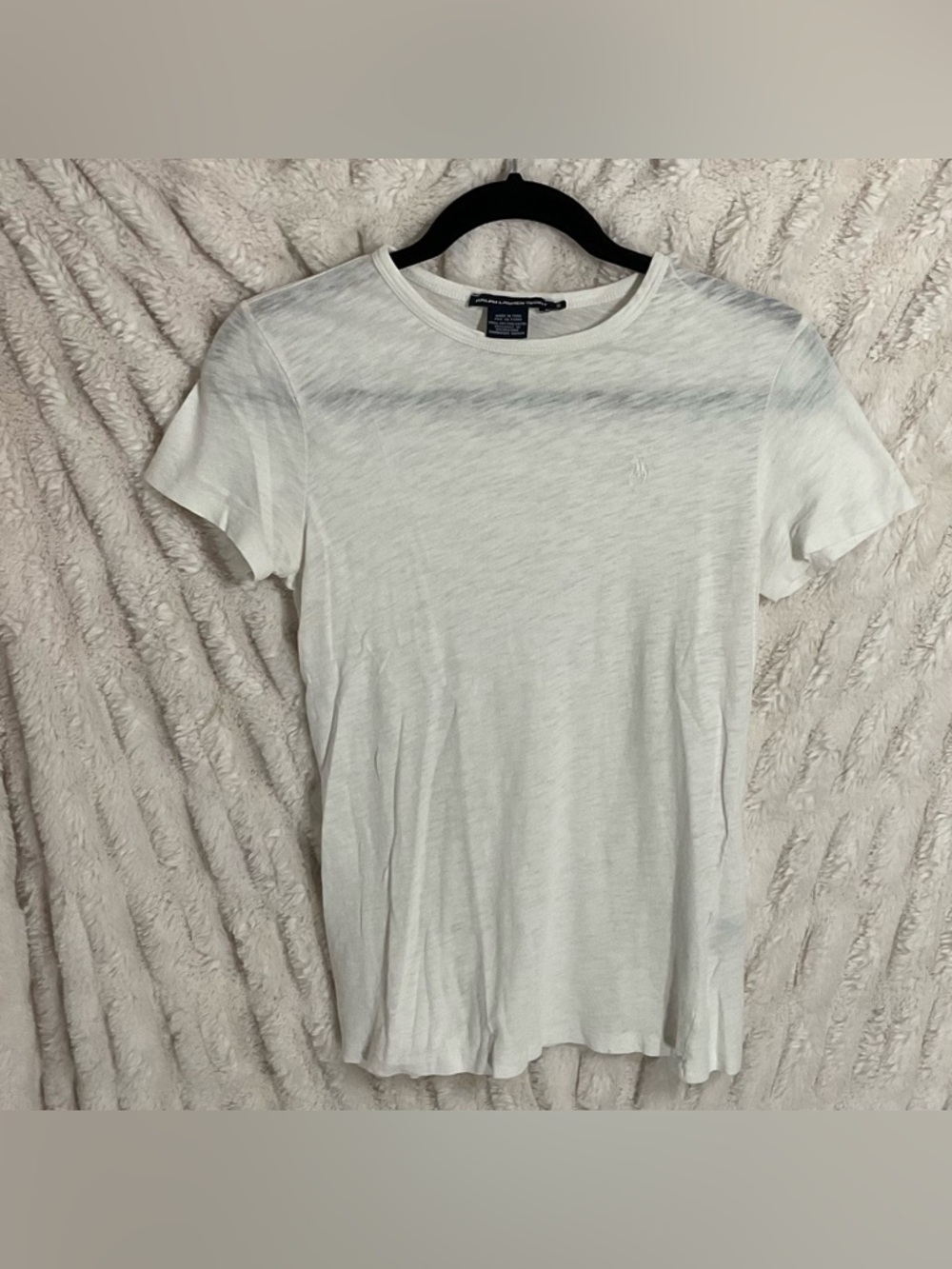 Ralph Lauren Sport White Short Sleeve Crewneck Tee